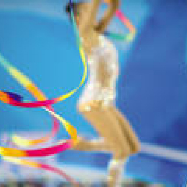 Ansichtkaart Ritmische Gymastiek. 