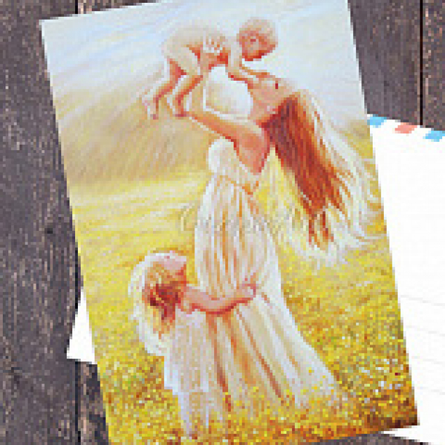 Ansichtkaart Mijn Kinderen. 